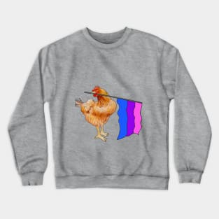 Bisexual Pride Chicken Crewneck Sweatshirt